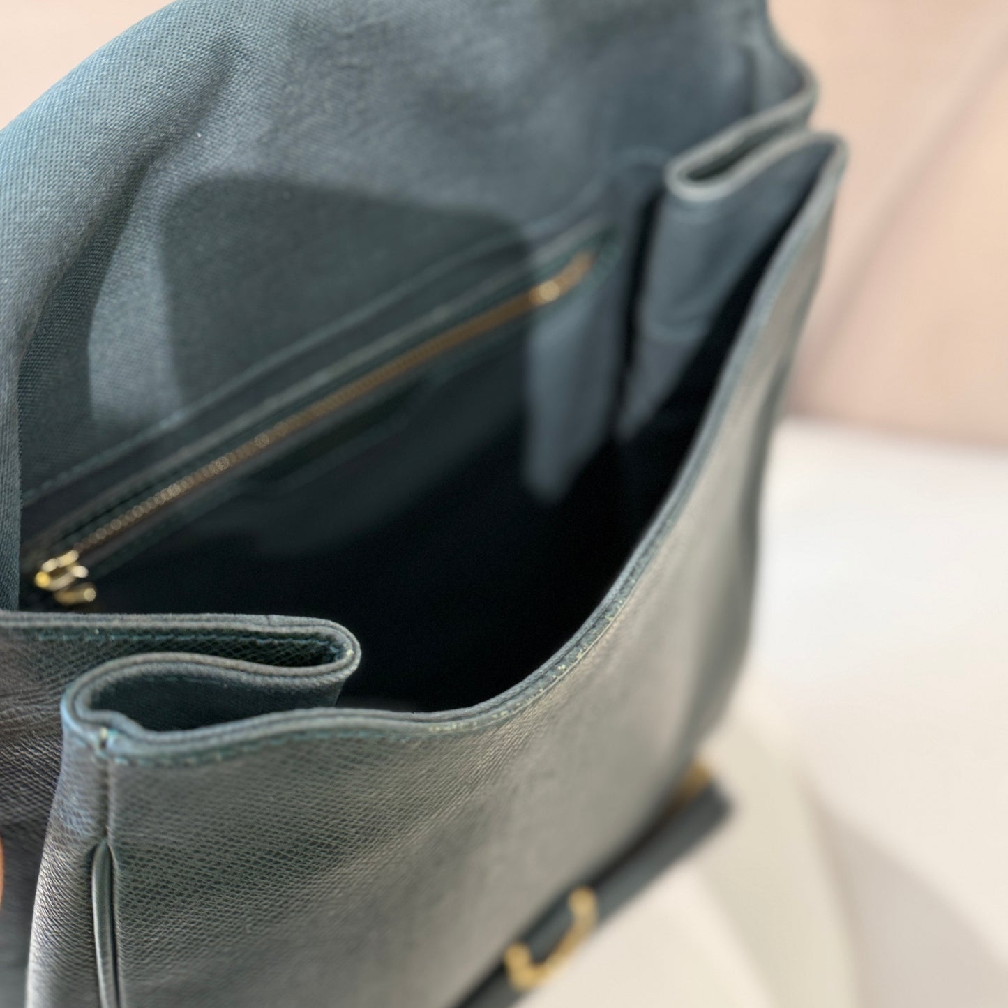 Louis Vuitton Deep Green Taiga Cassiar Backpack