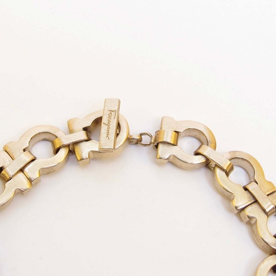 Ferragamo Vintage Gancini Golden Bracelet