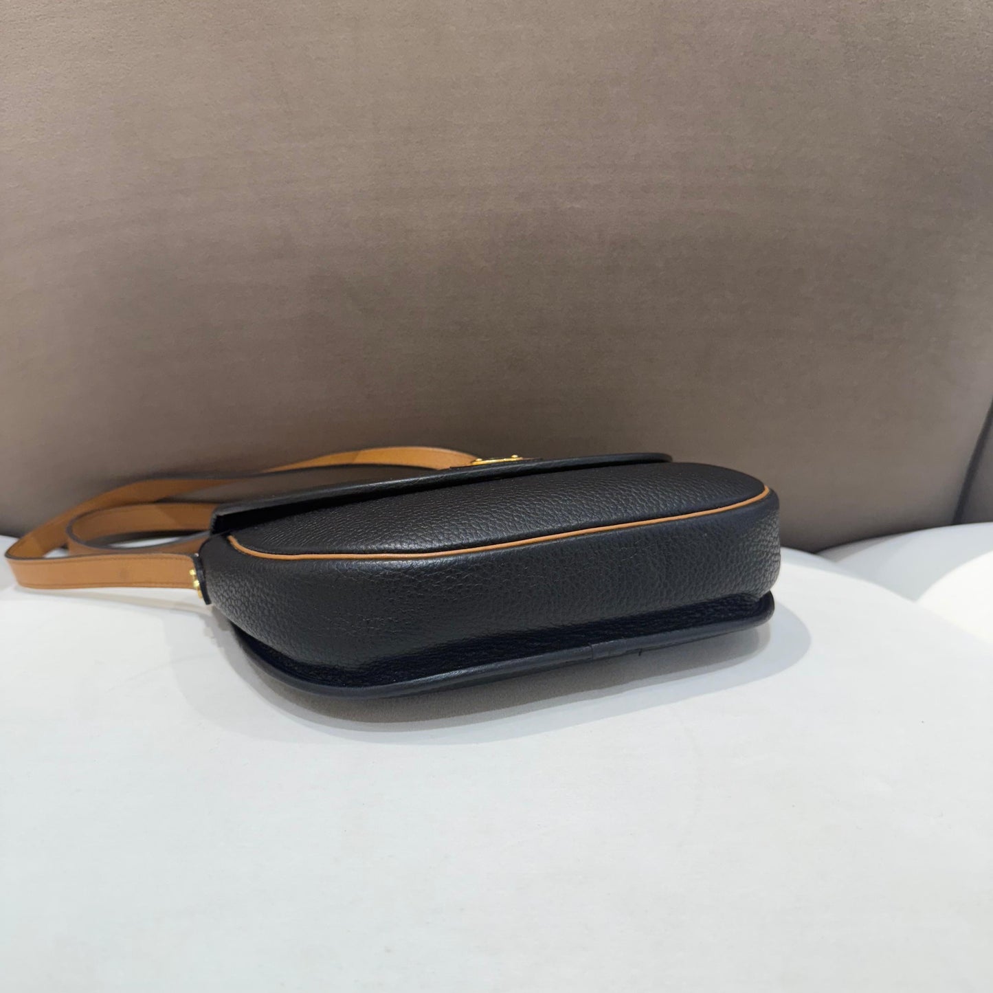 Christian Dior Vintage Cd Logo Leather Shoulder Bag