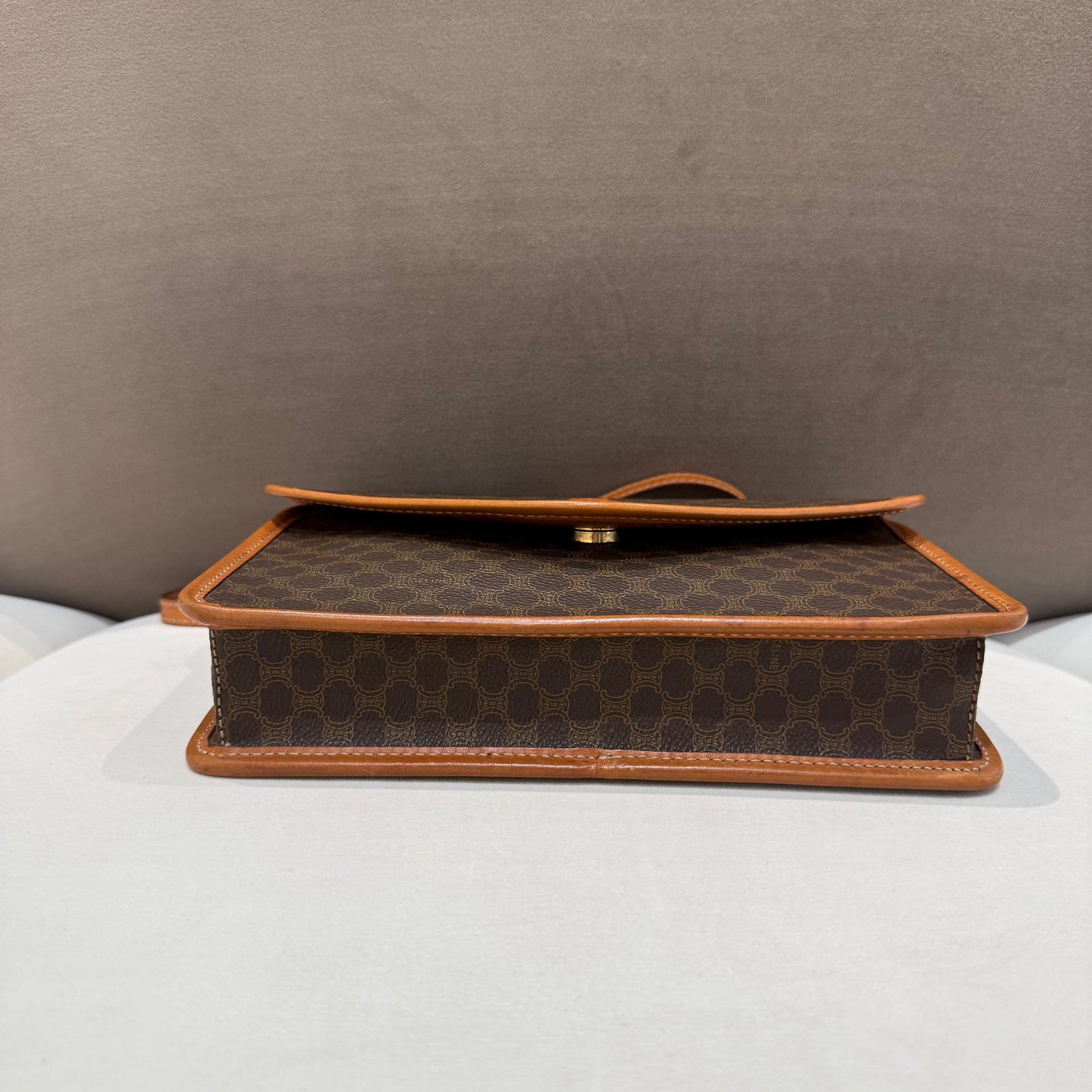 Celine Vintage Macadam Canvas Shoulder Bag