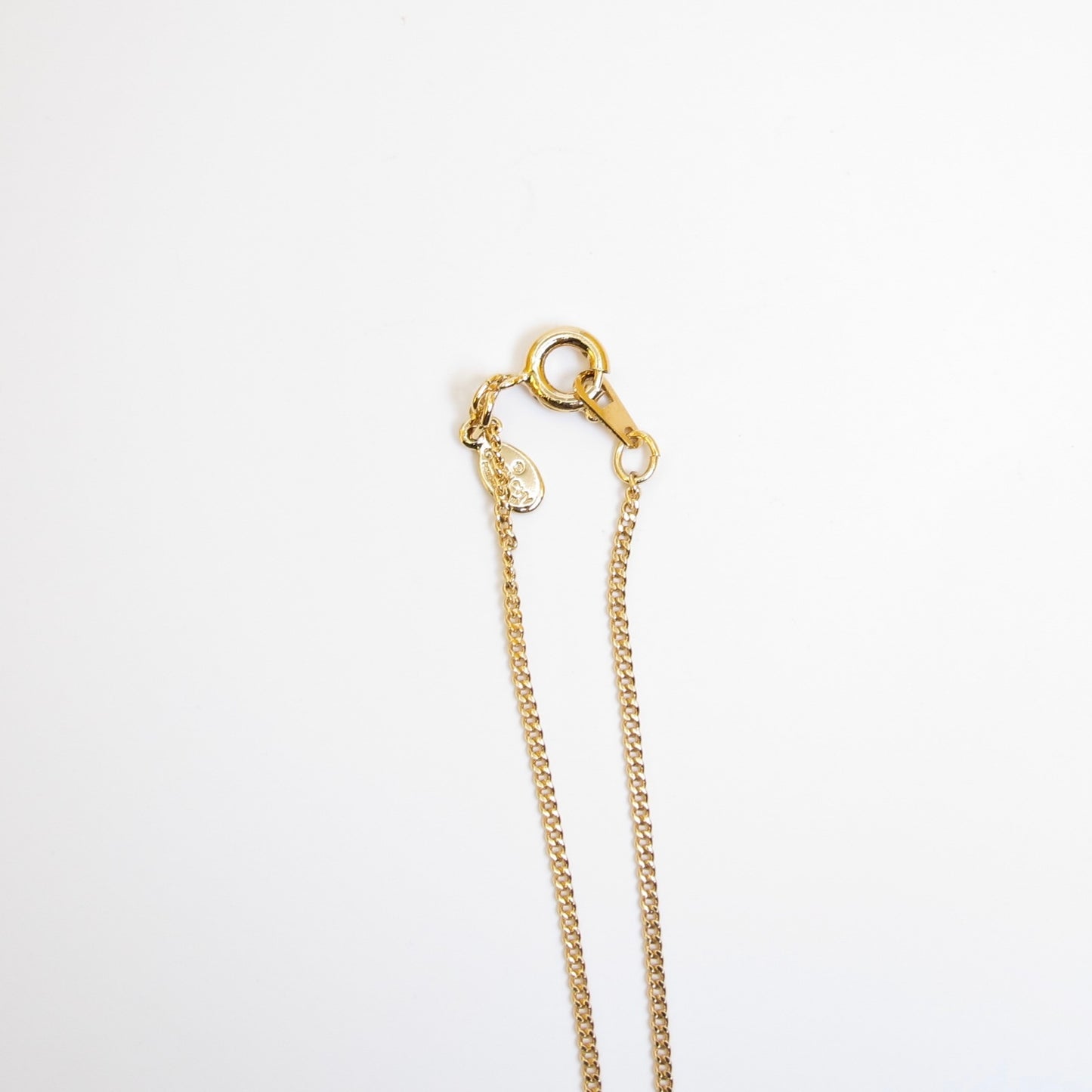 Givenchy Vintage G Logo with Rhinestone Golden Necklace