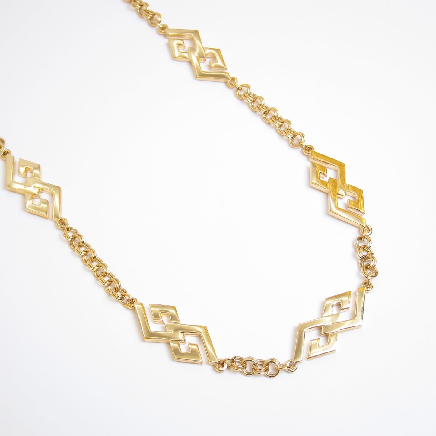 Givenchy Vintage GG Logo Golden Long Necklace