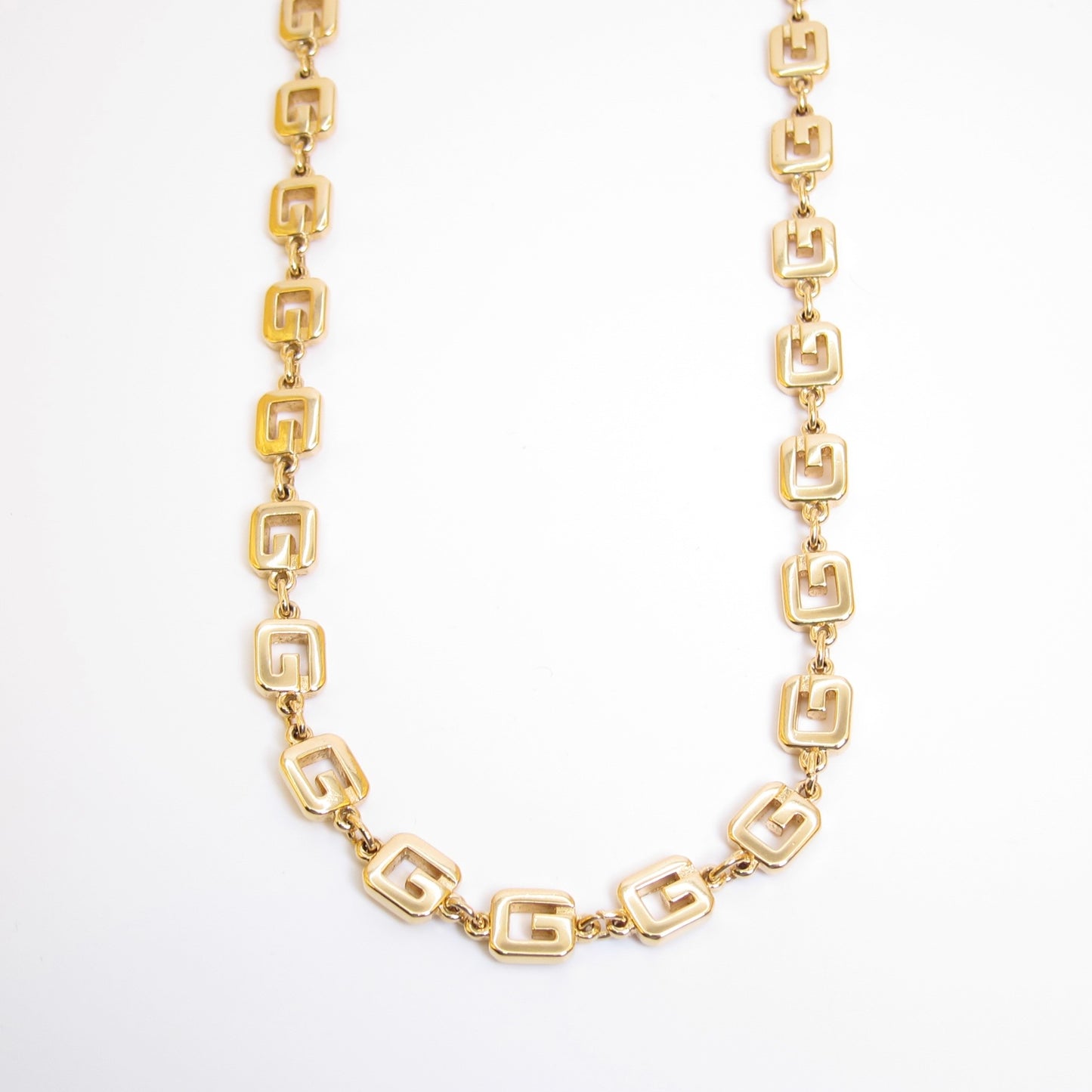 Givenchy Vintage G Logo Golden Long Necklace