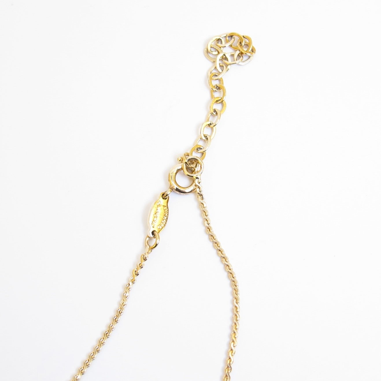 Christian Dior Vintage CD Logo Golden Necklace