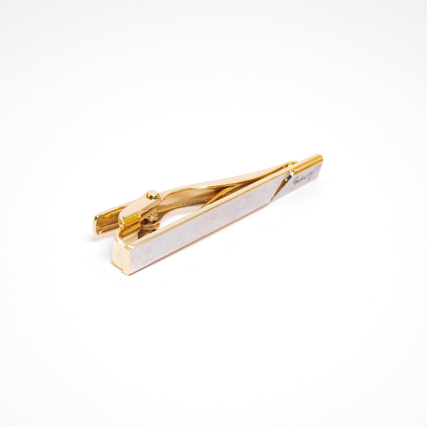 Givenchy Vintage Givenchy Logo Two Tone Tie Clip