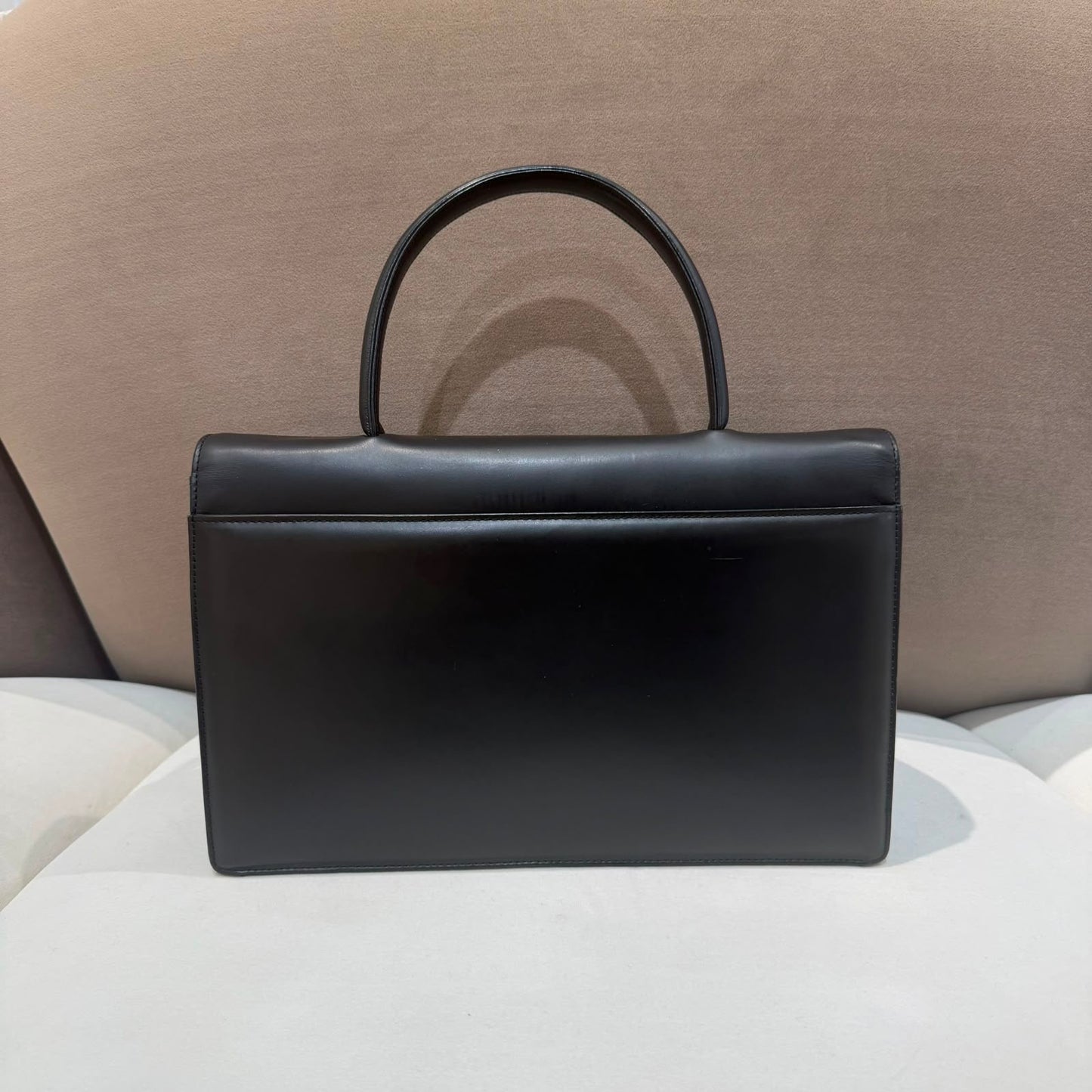 Givenchy Vintage 4G Leather Top Handle Bag – Black