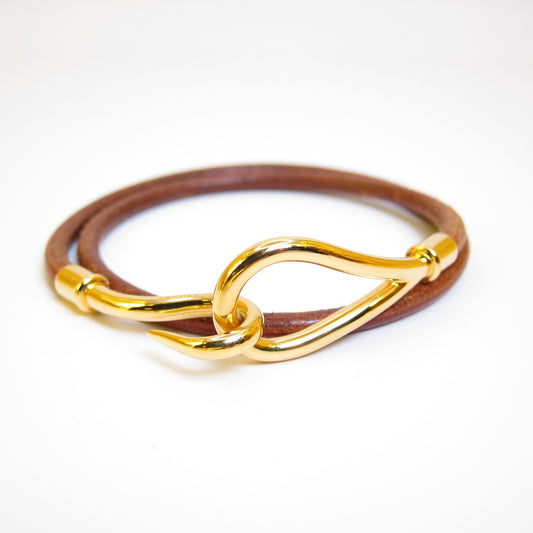 Hermes Vintage Hermes Brown Jumbo Hook Bracelet