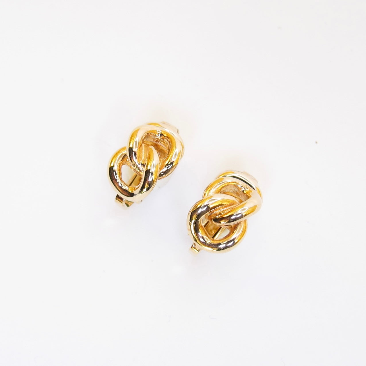 Christian Dior Vintage Link Golden Clip-on Earrings