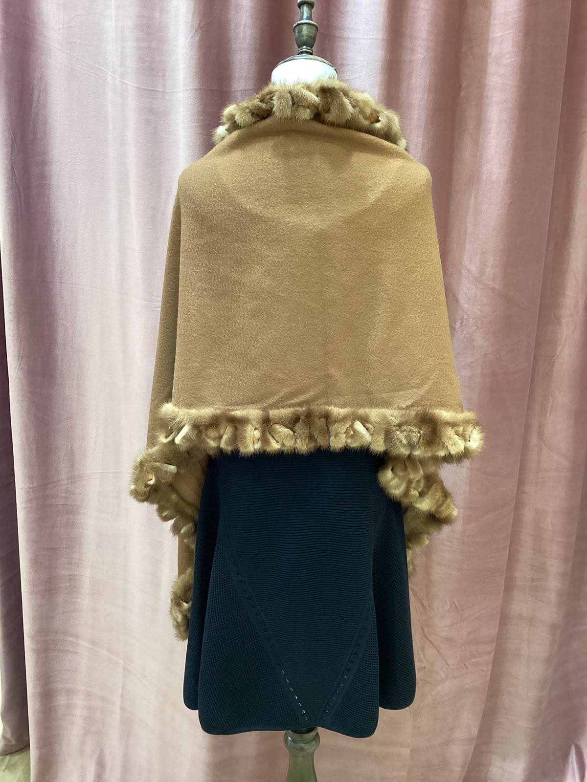Fendi Vintage Camel Fur Shawl