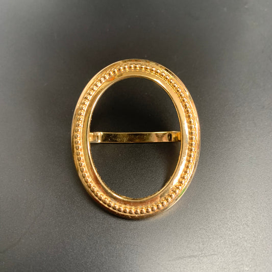 Christian Dior Vintage Oval Shape Scarf Ring