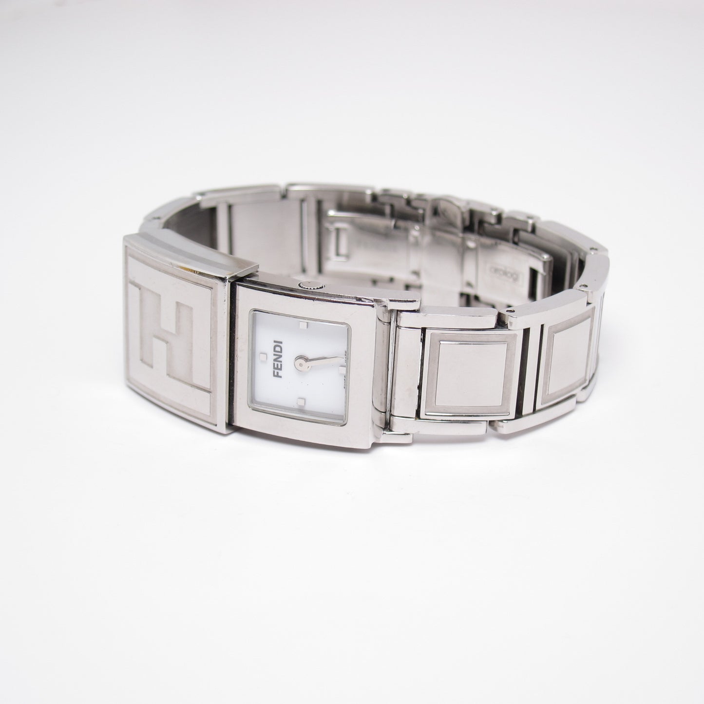 Fendi Vintage Secret FF Logo Sliding Cover Quartz Watch
