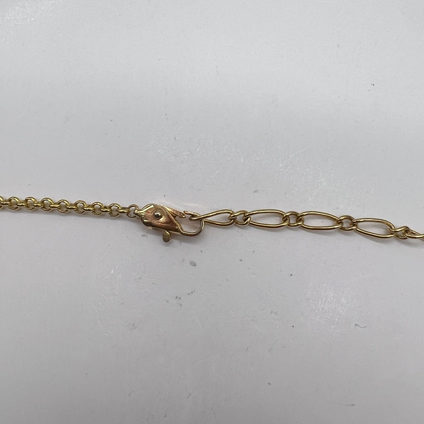 Yves Saint Laurent Vintage Ysl Logo In Loop Pendant Golden Necklace