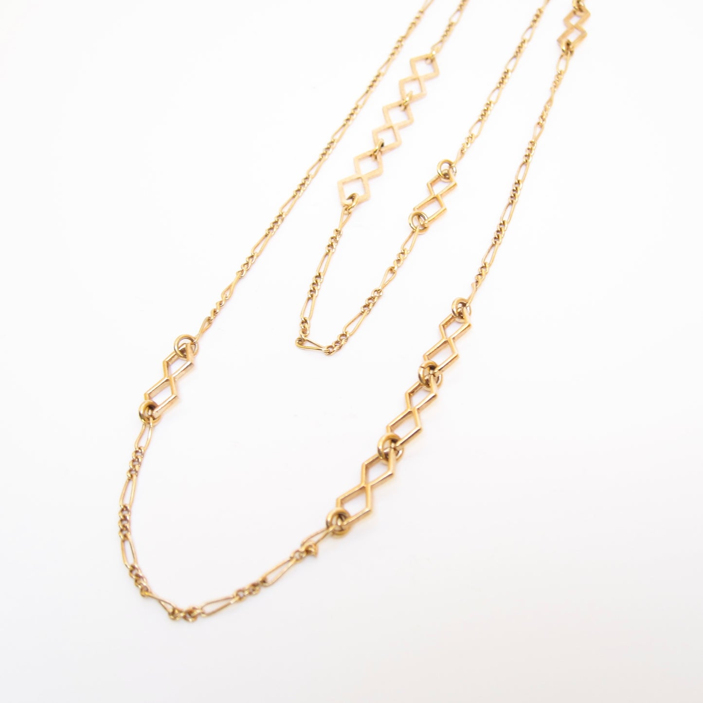 Christian Dior Vintage Stylish Golden Long Necklace