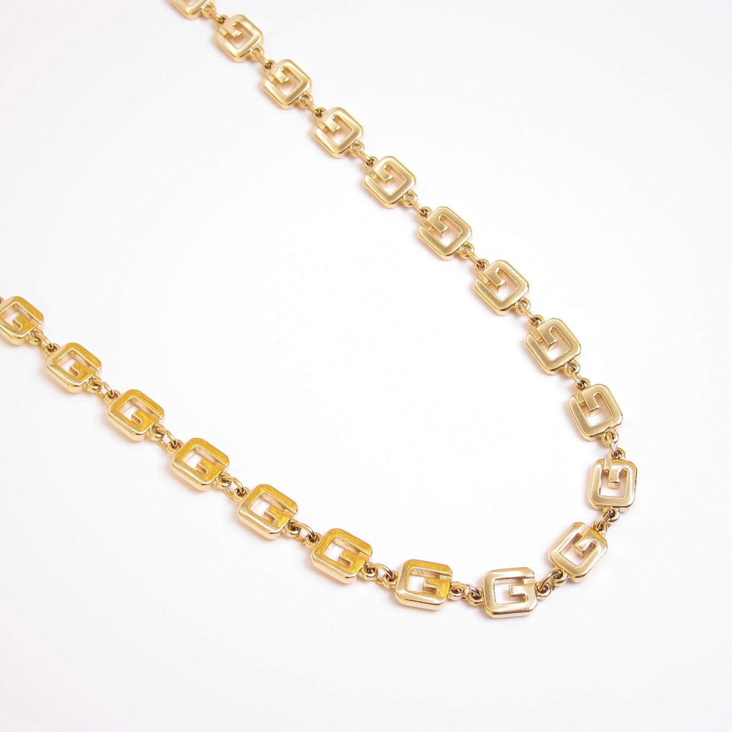 Givenchy Vintage G Logo Golden Long Necklace