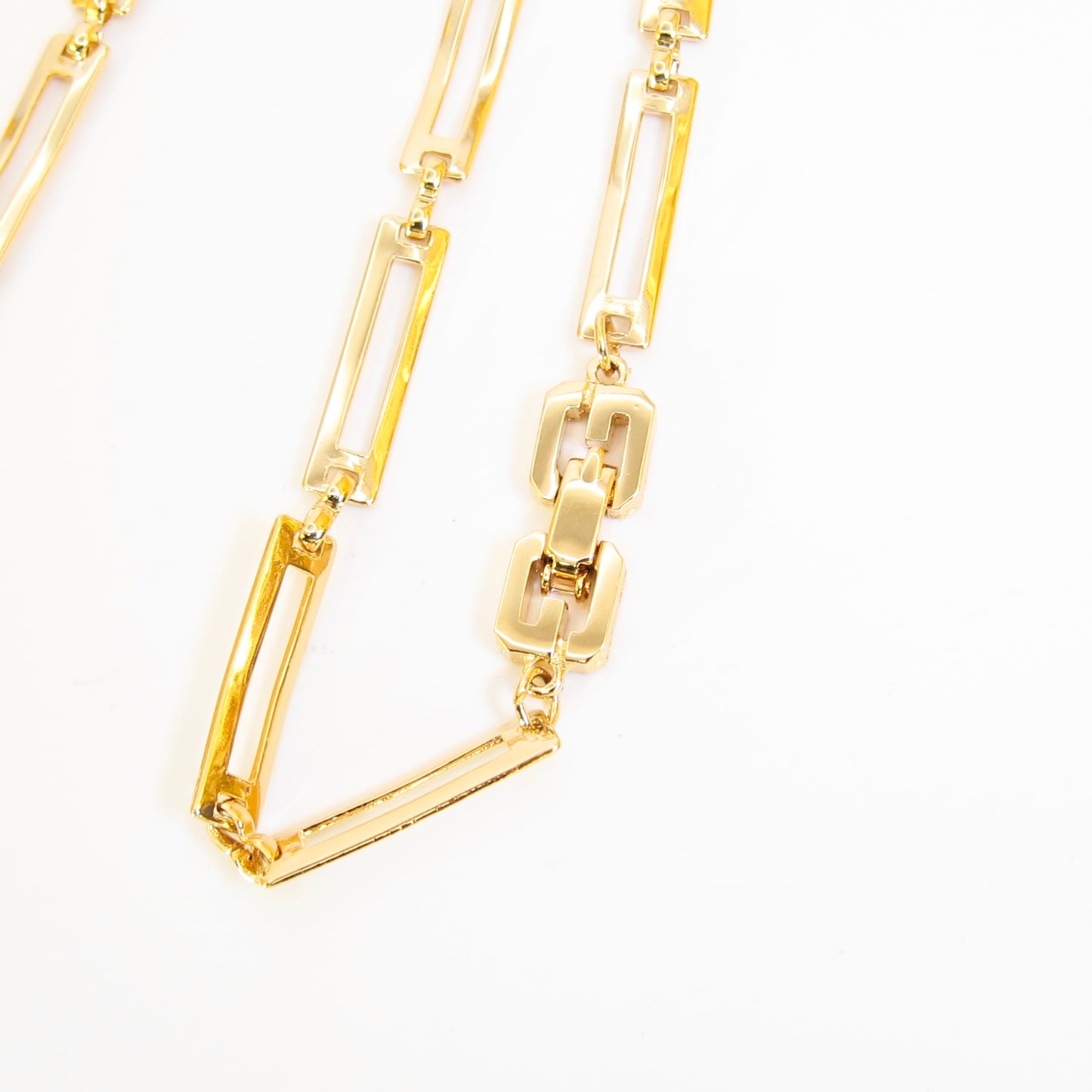 Givenchy Vintage Stylish Golden Long Necklace