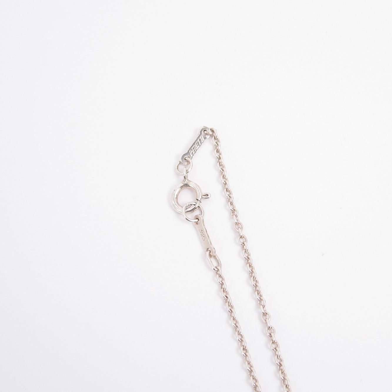 Tiffany Vintage Open Heart 925 Silver Necklace