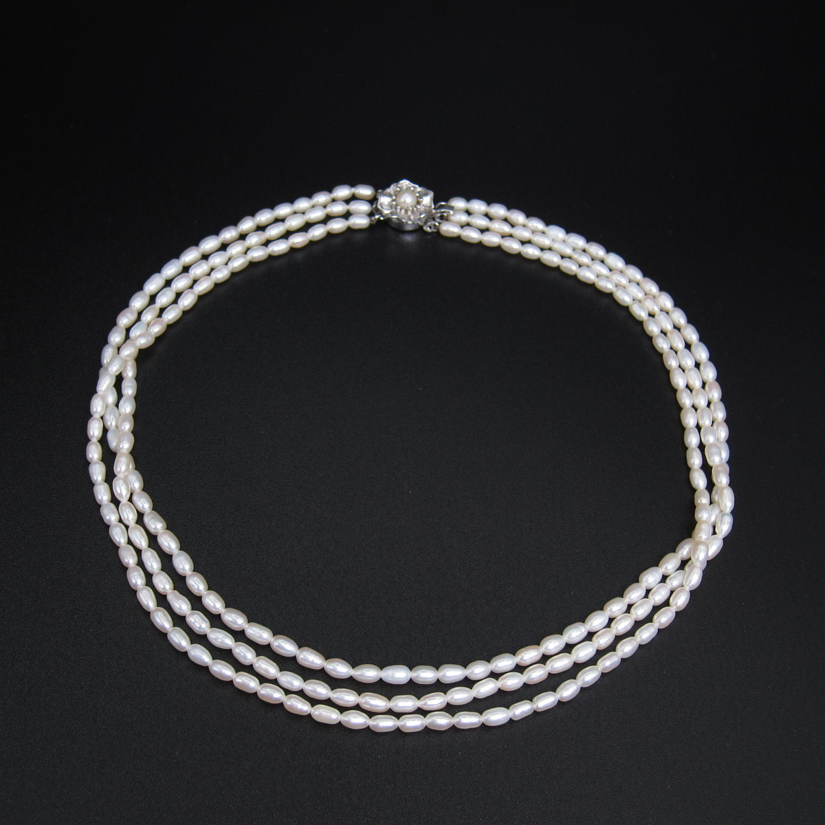 Vintage Freshwater Pearl Triple-Strand Necklace