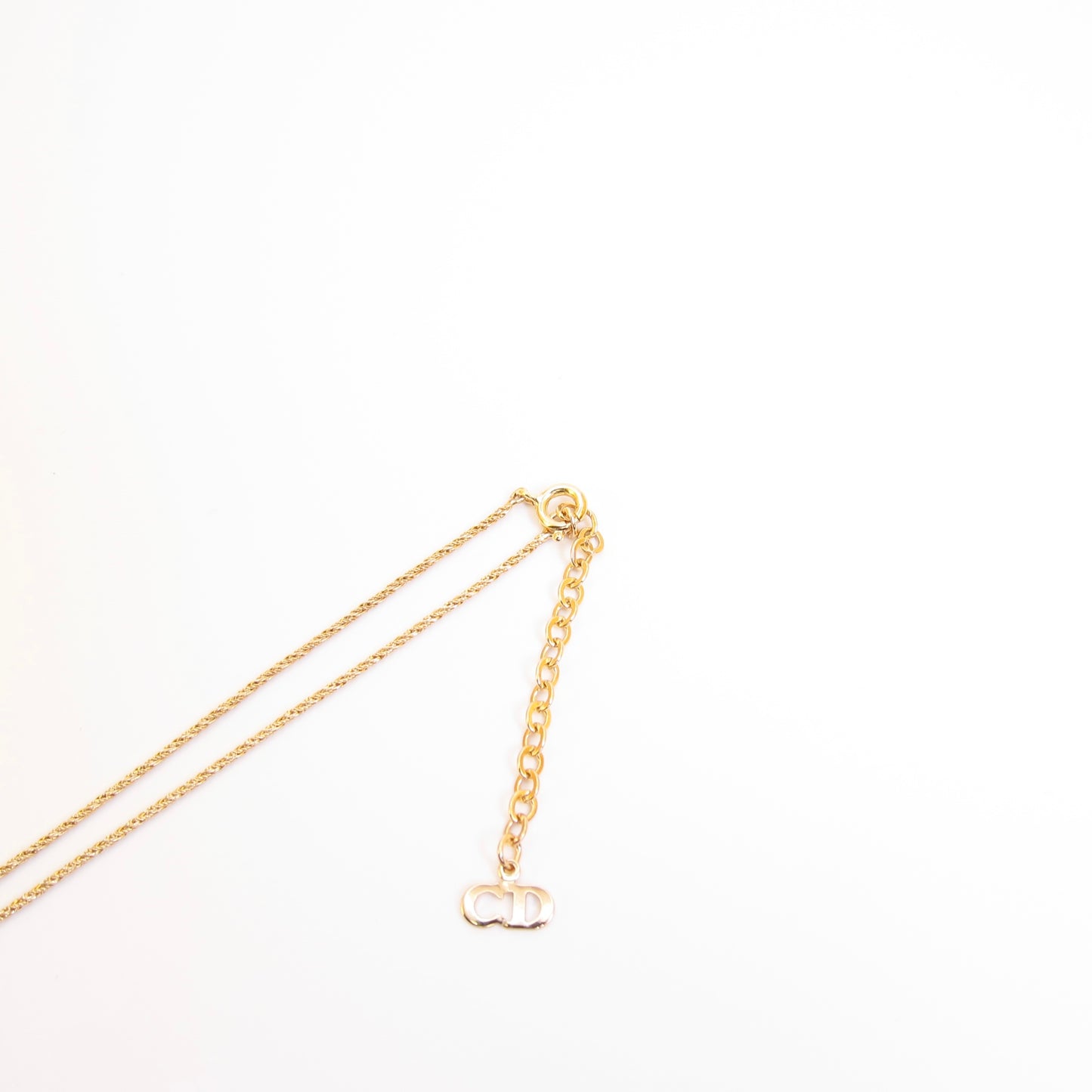 Christian Dior Vintage Pearl and Rhinestone Golden Necklace
