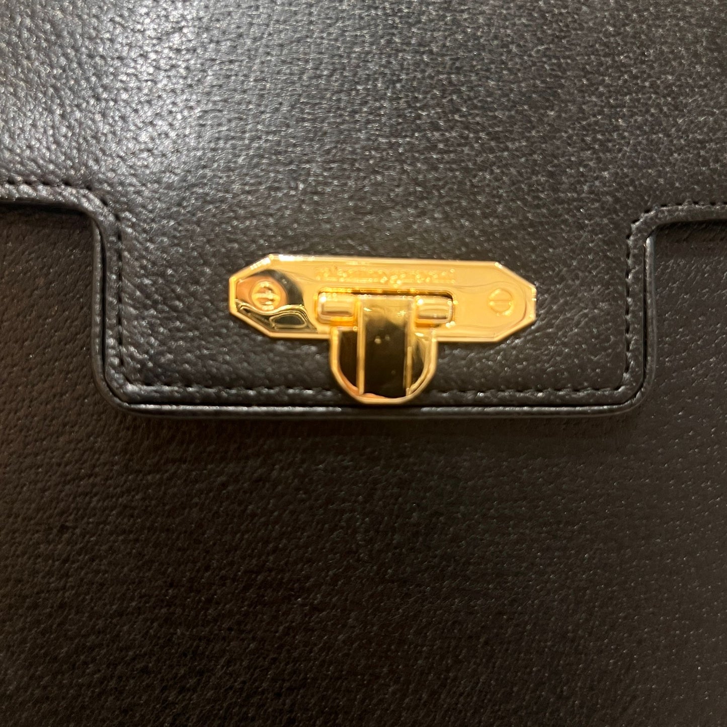 Valentino Garavani Vintage Smooth Leather Black Top Handle Handbag