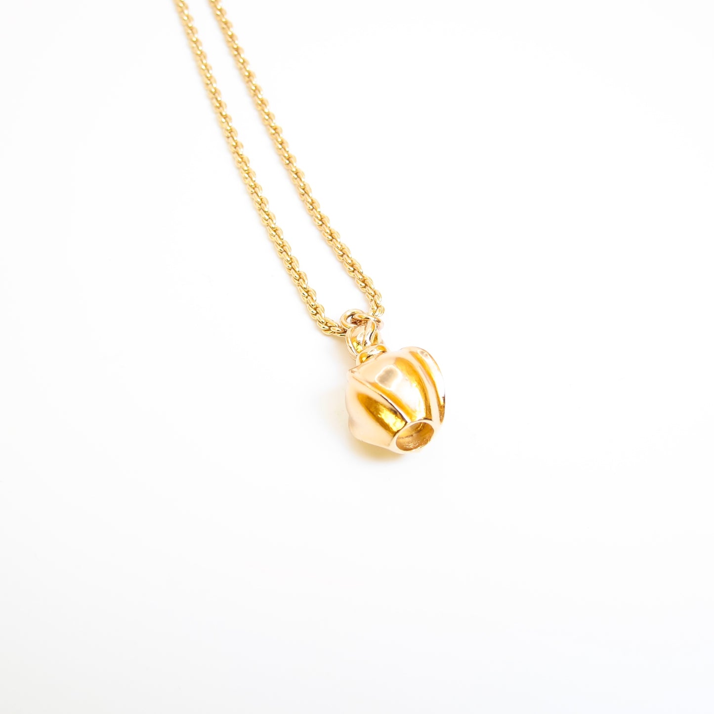 Christian Dior Vintage Bottle Motif Golden Necklace