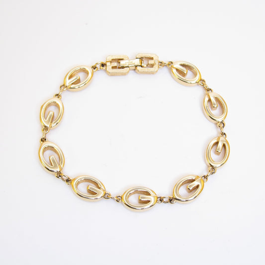 Givenchy Vintage G Logo Golden Bracelet