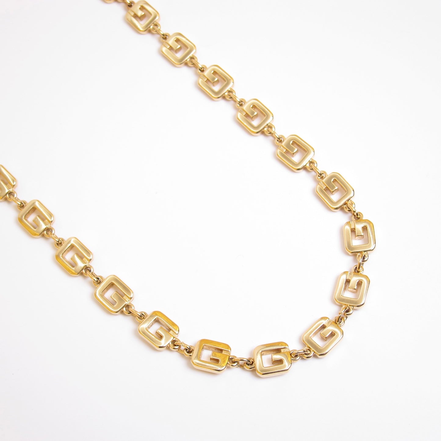 Givenchy Vintage G Logo Golden Long Necklace