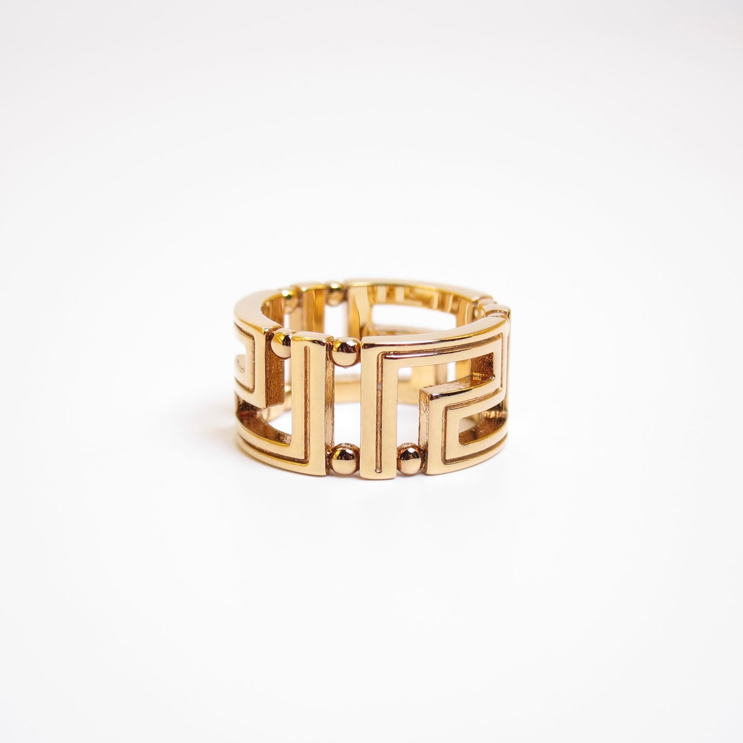 Versace Vintage Greca Golden Ring