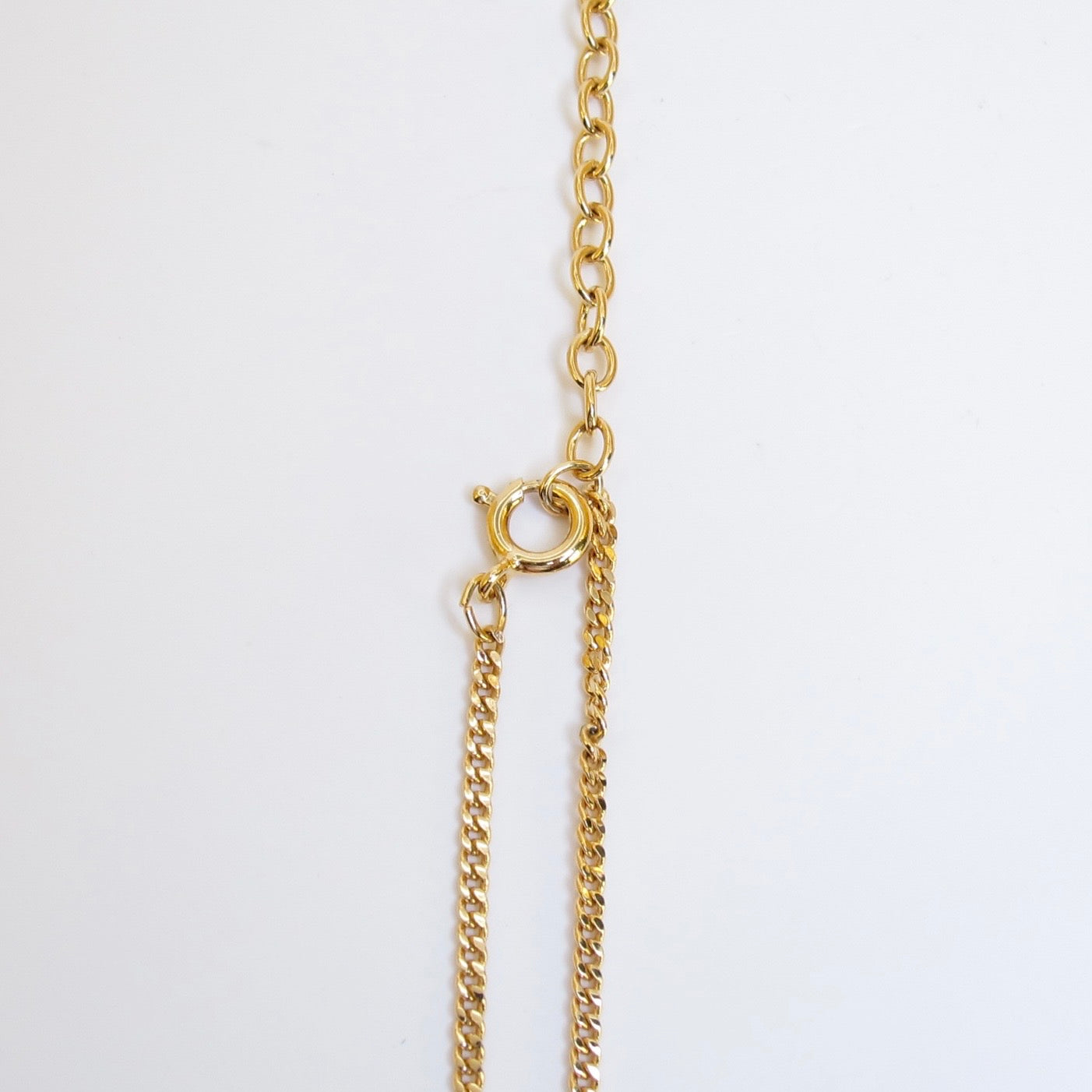 Christian Dior Vintage Heart with Rhinestone Golden Necklace