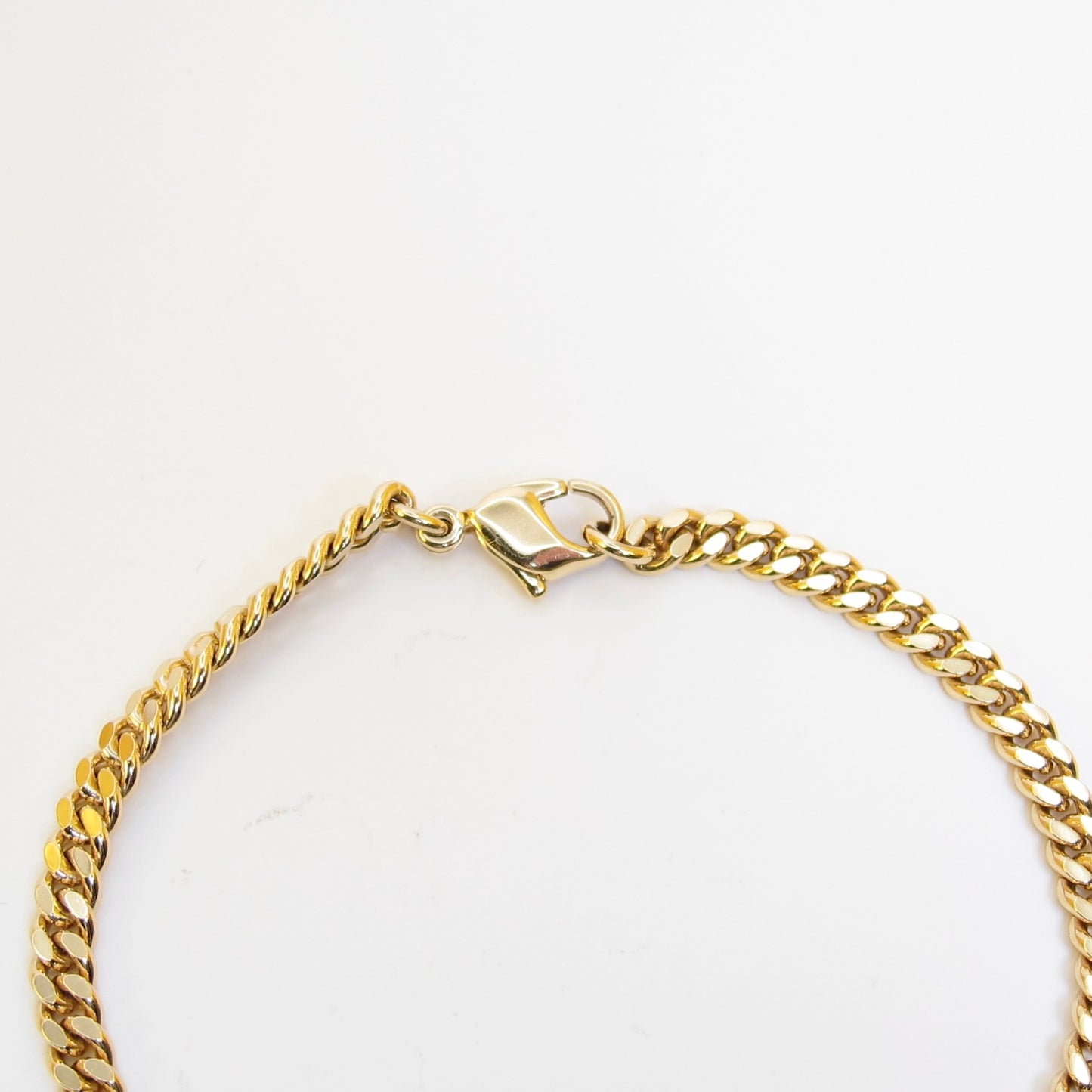 Christian Dior 復古 CD 標誌鑲鑽金色手鐲