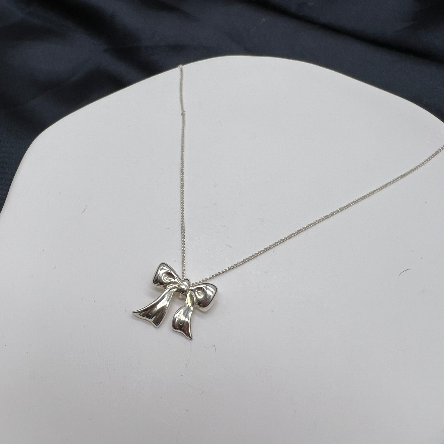 Tiffany & Co. 蒂芙尼中古絲帶銀項鍊