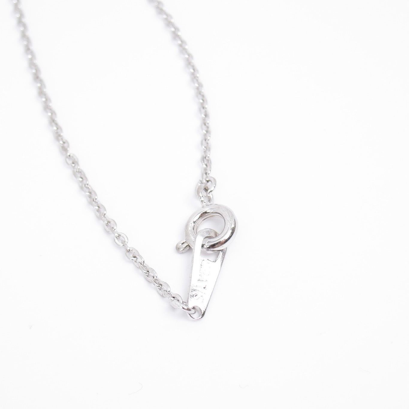 Tasaki Vintage Drop Shaped with Pearl Silver Necklace