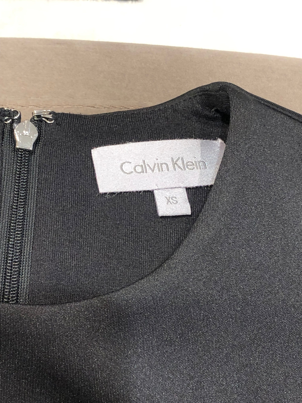 Calvin Klein Black Sleeveless Midi Dress
