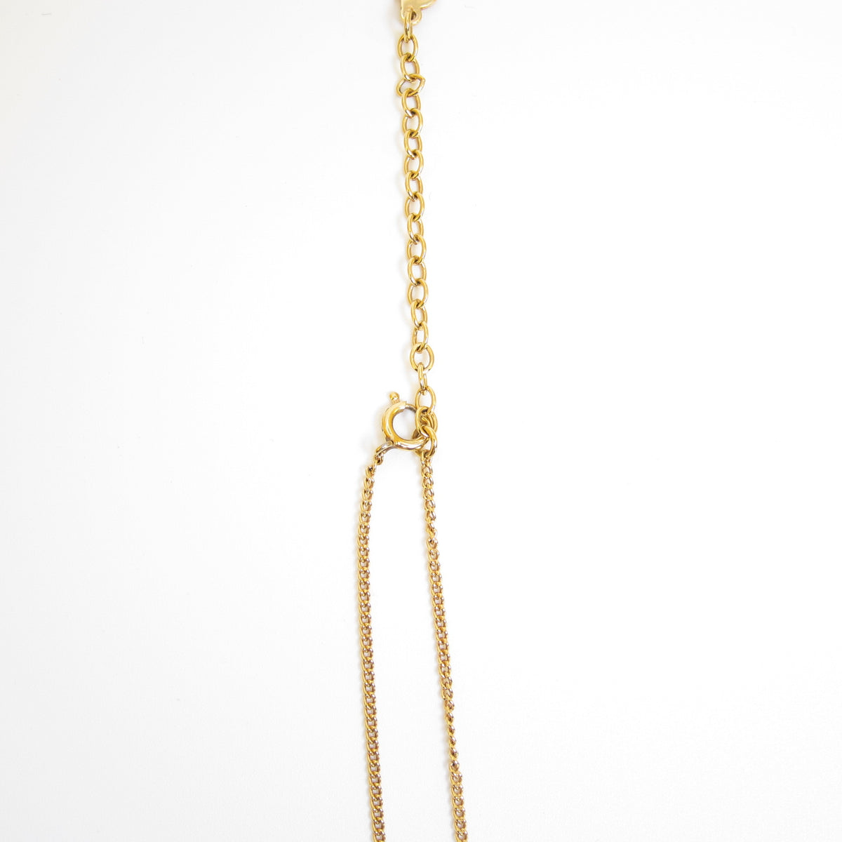 Christian Dior 中古仿珍珠簇形金色頸鏈，44 厘米