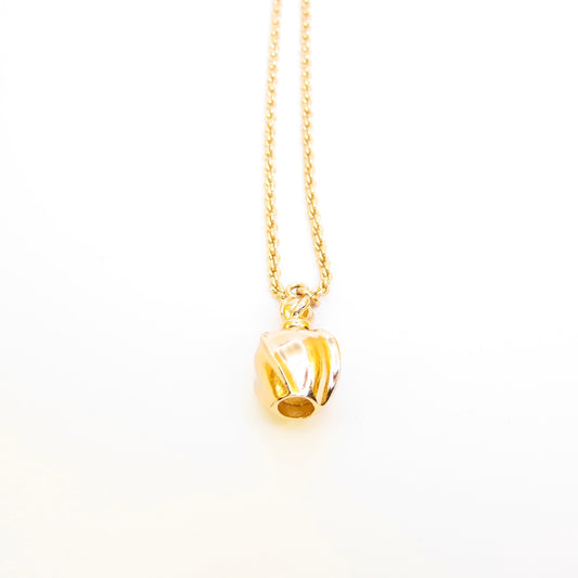 Christian Dior Vintage Bottle Motif Golden Necklace