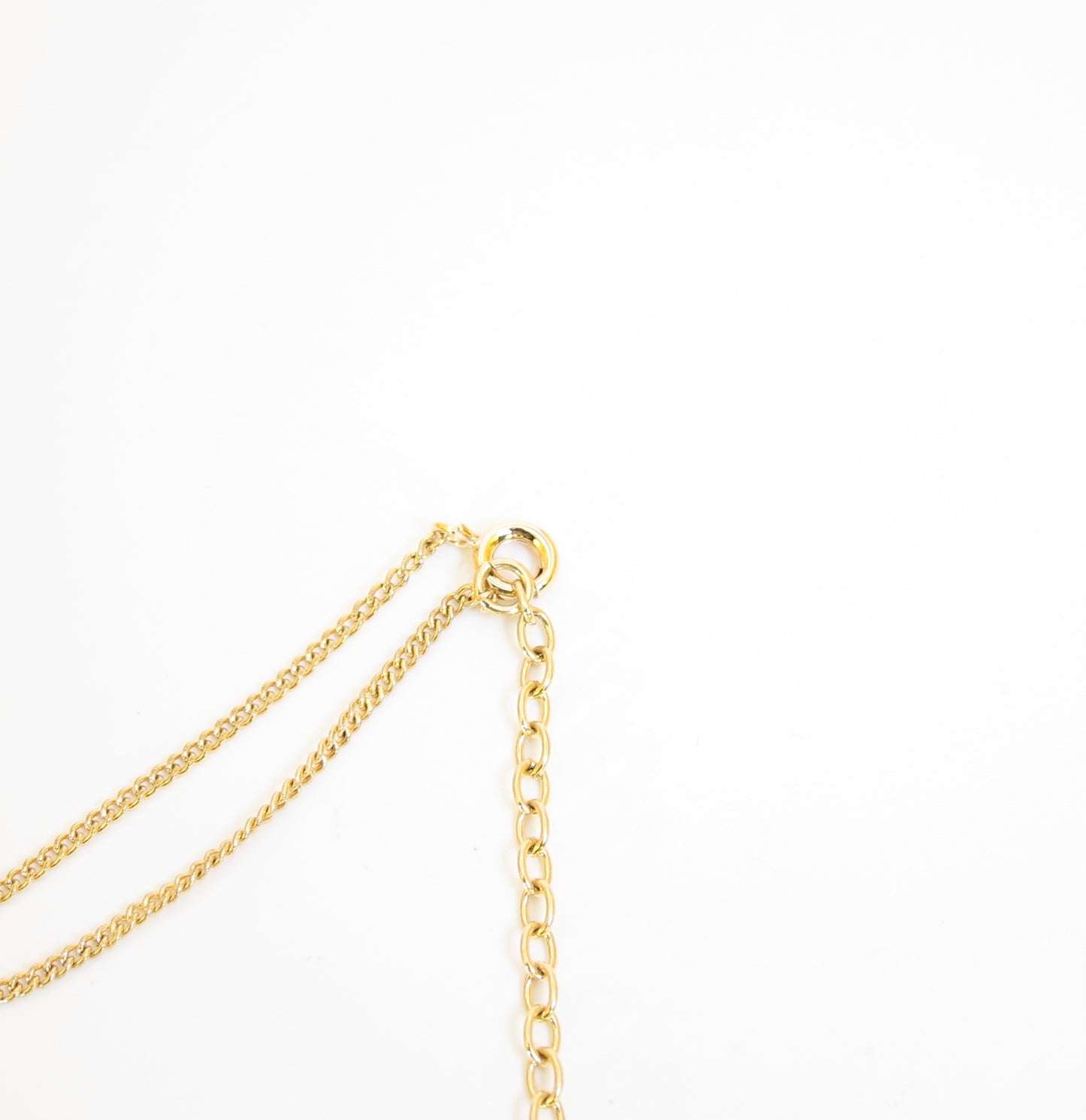 Christian Dior Vintage CD Logo in Oval Shape Golden Necklace