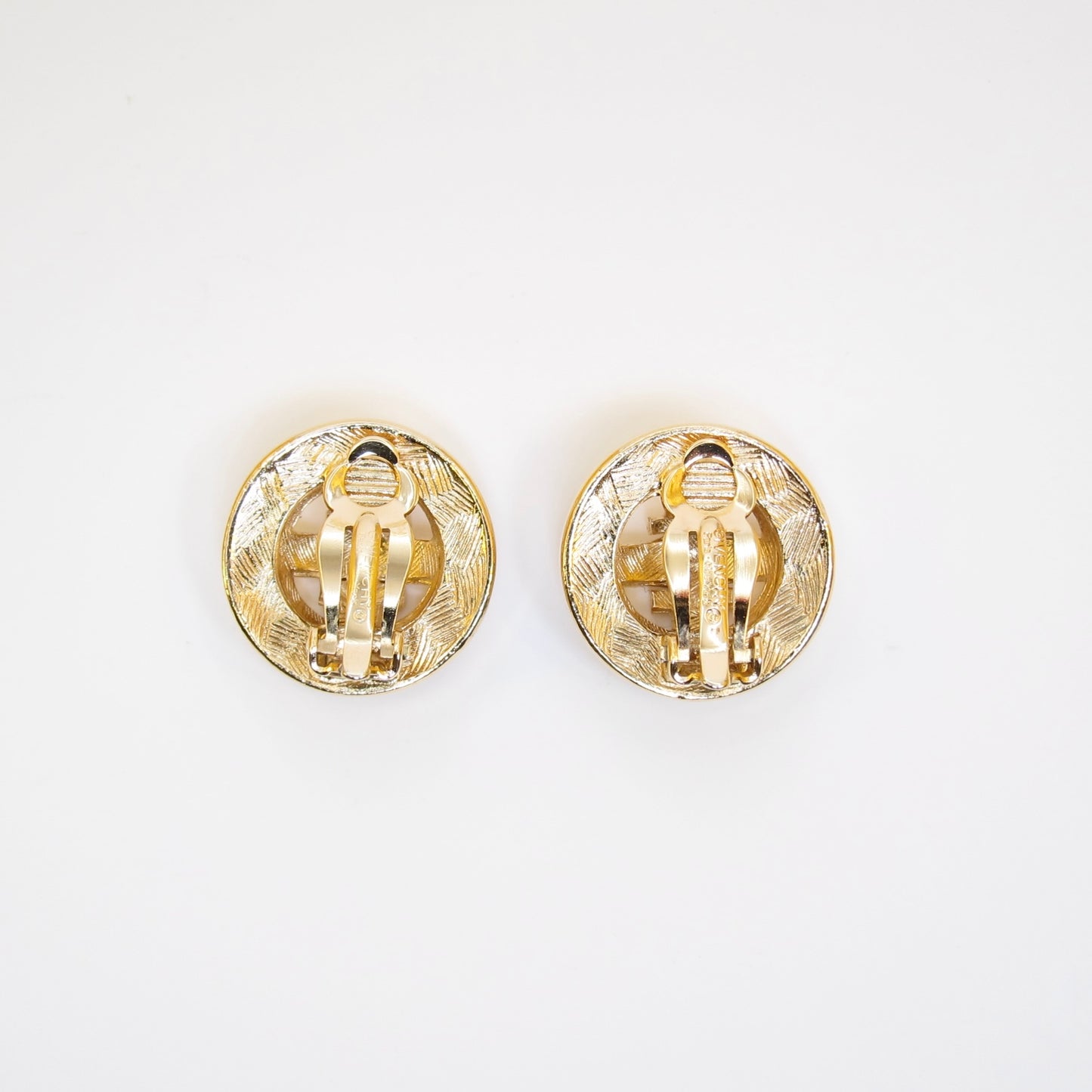 Givenchy Vintage 4G Logo Golden Clip-on Earrings