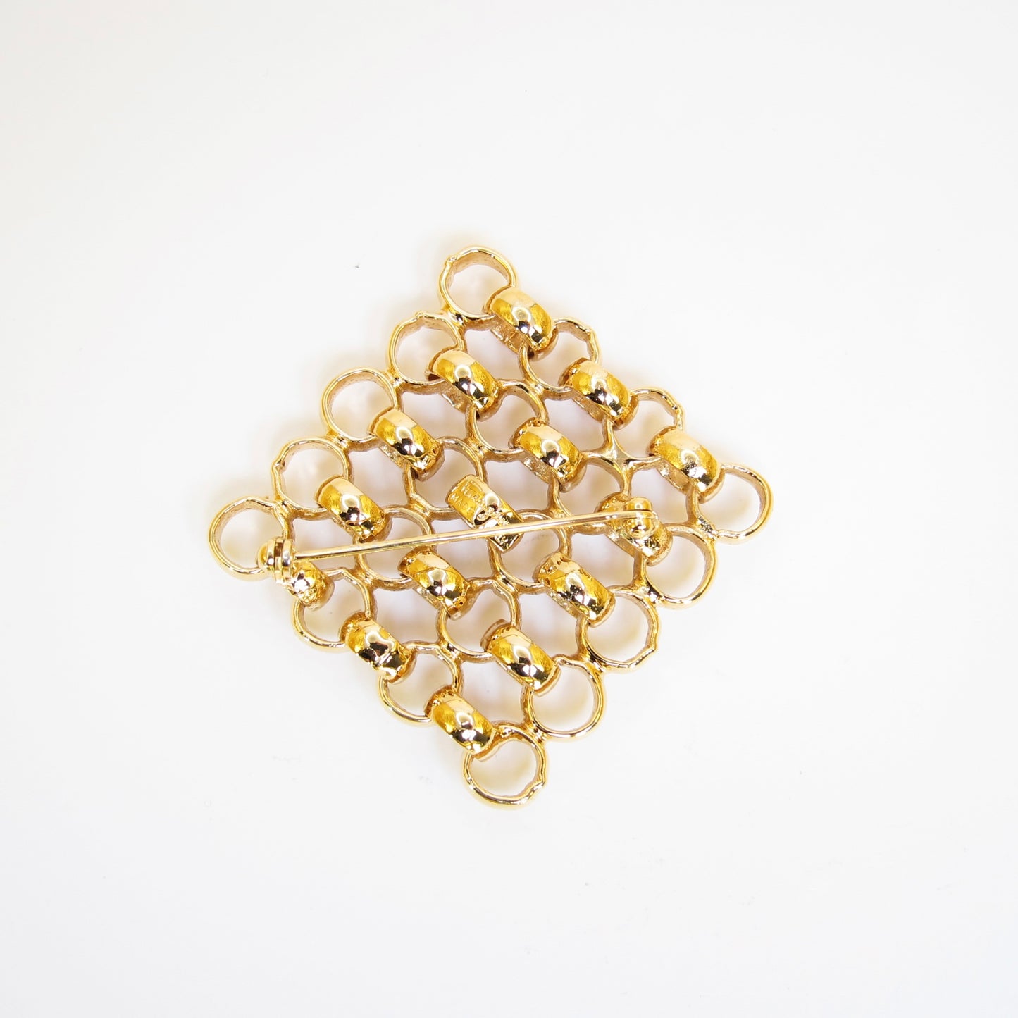 Ferragamo Vintage Stylish Golden Brooch