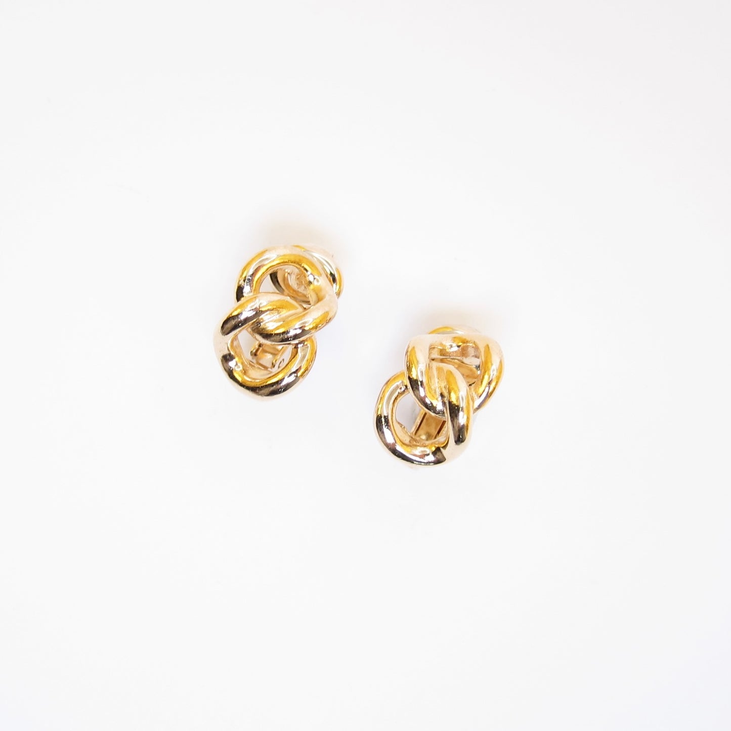 Christian Dior Vintage Link Golden Clip-on Earrings