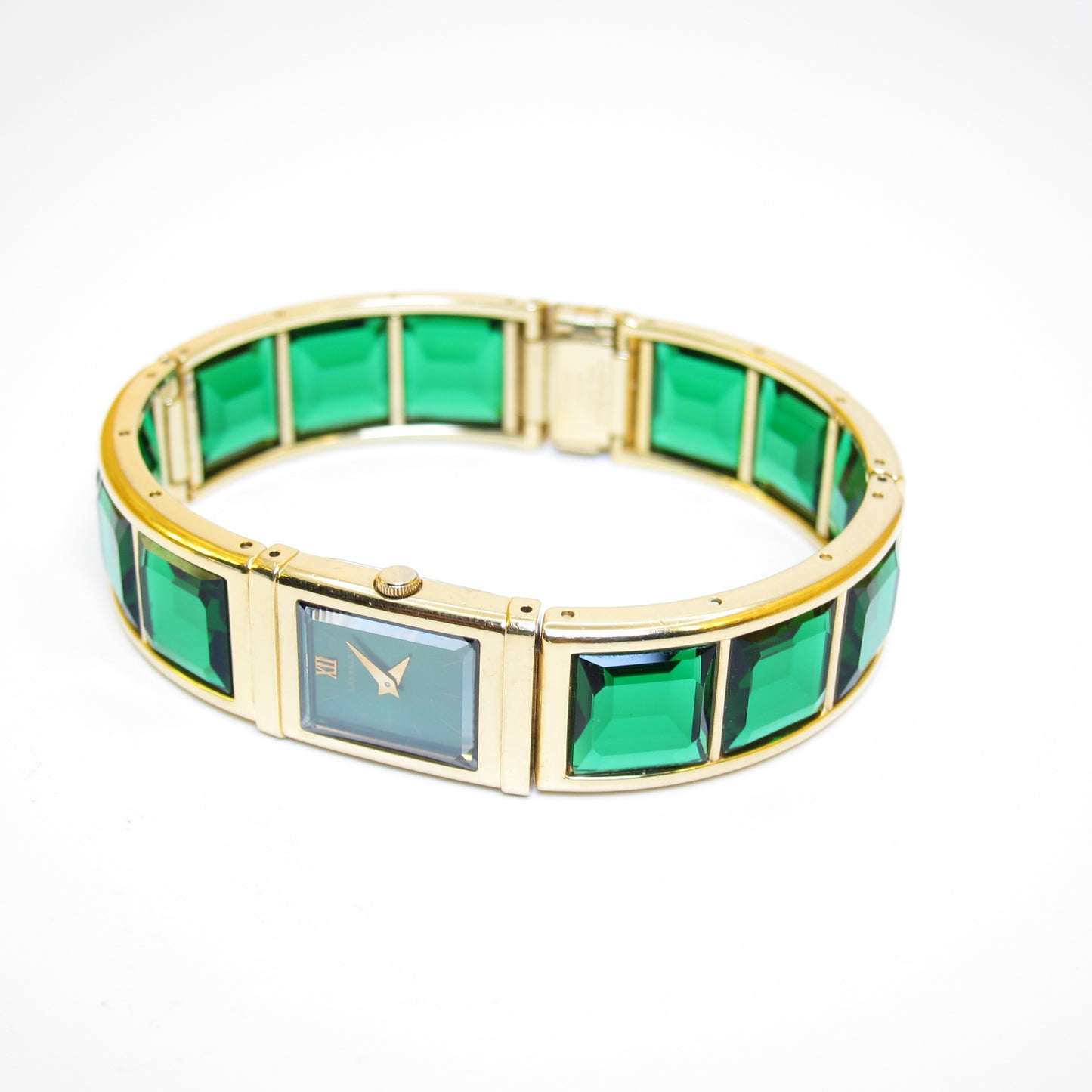 Seiko Vintage Lassale Green and Golden Quartz Watch