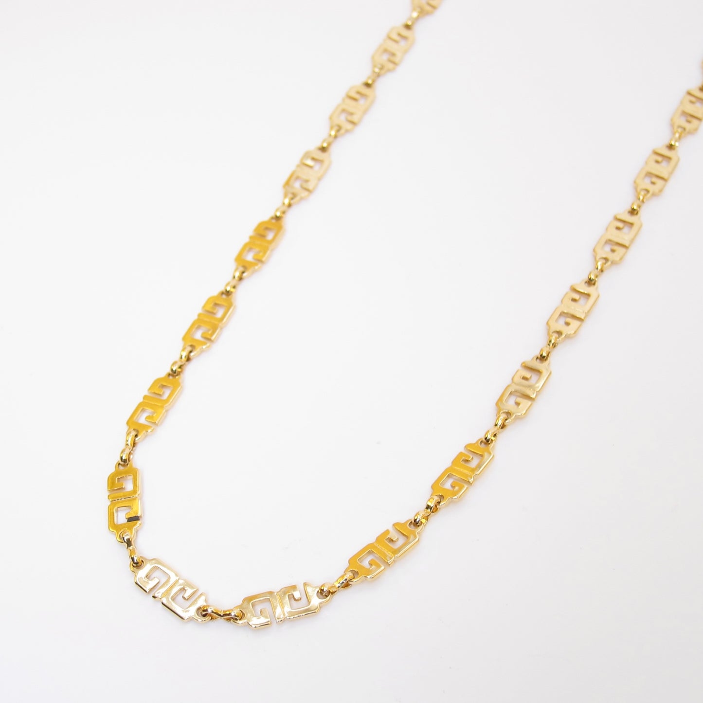 Givenchy Vintage GG Logo Golden Long Necklace
