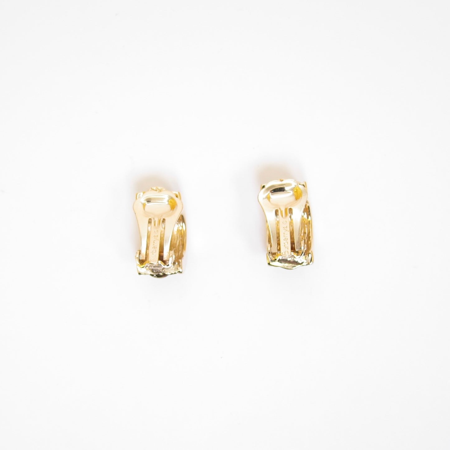 Burberry Vintage Blue and Golden Clip-on Earrings