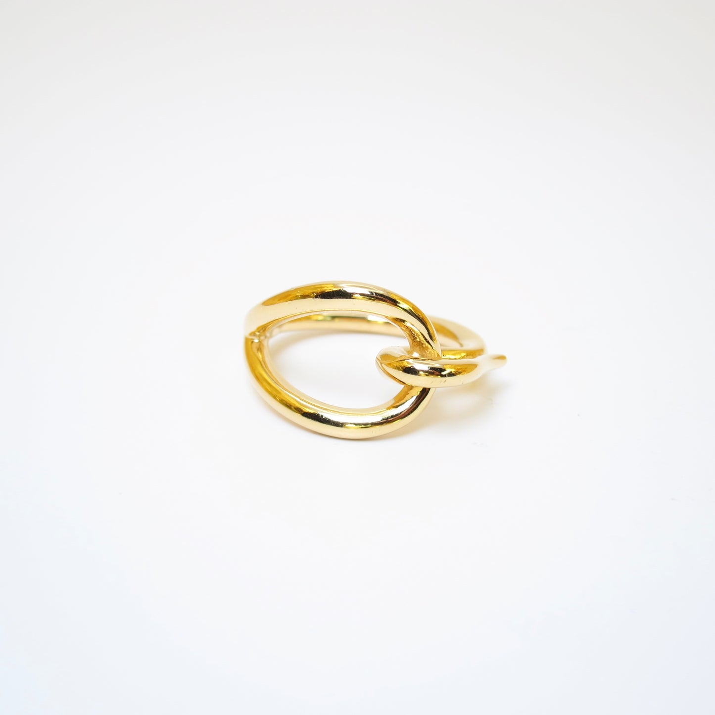 Hermes Vintage Jumbo Golden Scarf Ring