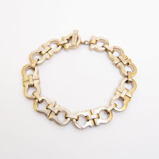 Ferragamo Vintage Gancini Golden Bracelet