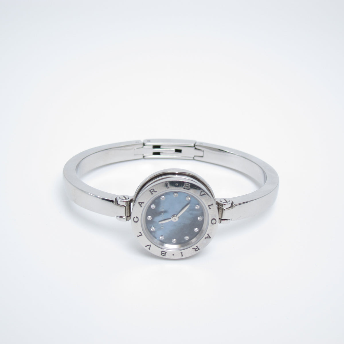 Bvlgari Vintage B.Zero 1 Black Shell Pearl with Diamond Dial Bangle Watch