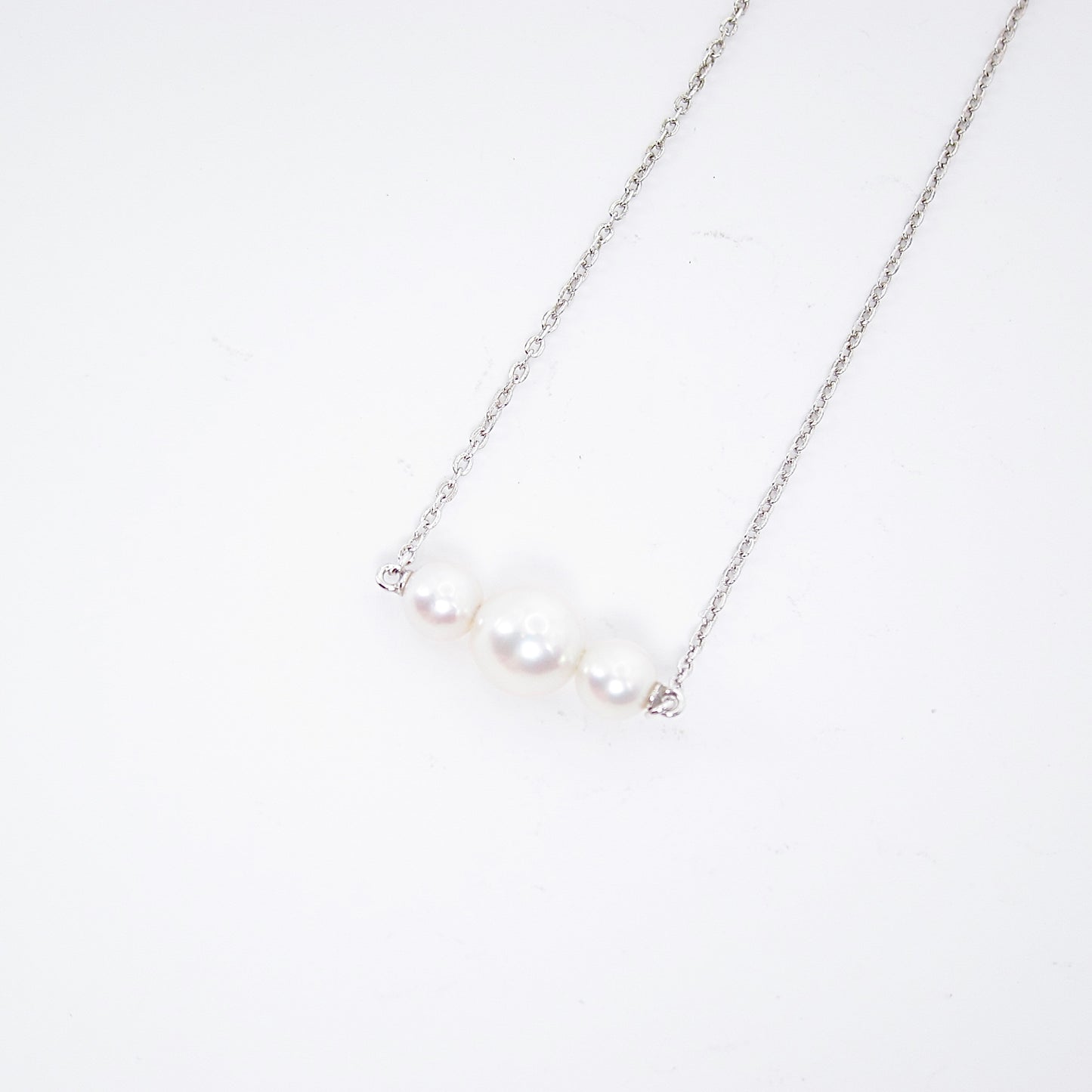 Mikimoto Vintage Akoya Pearl Silver Necklace