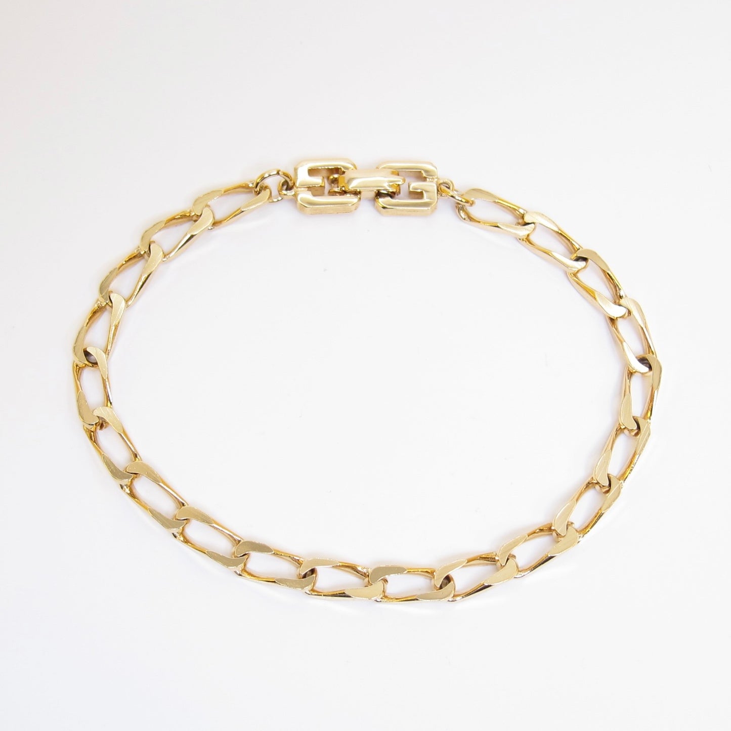 Givenchy Vintage Stylish Golden Link Chain Bracelet
