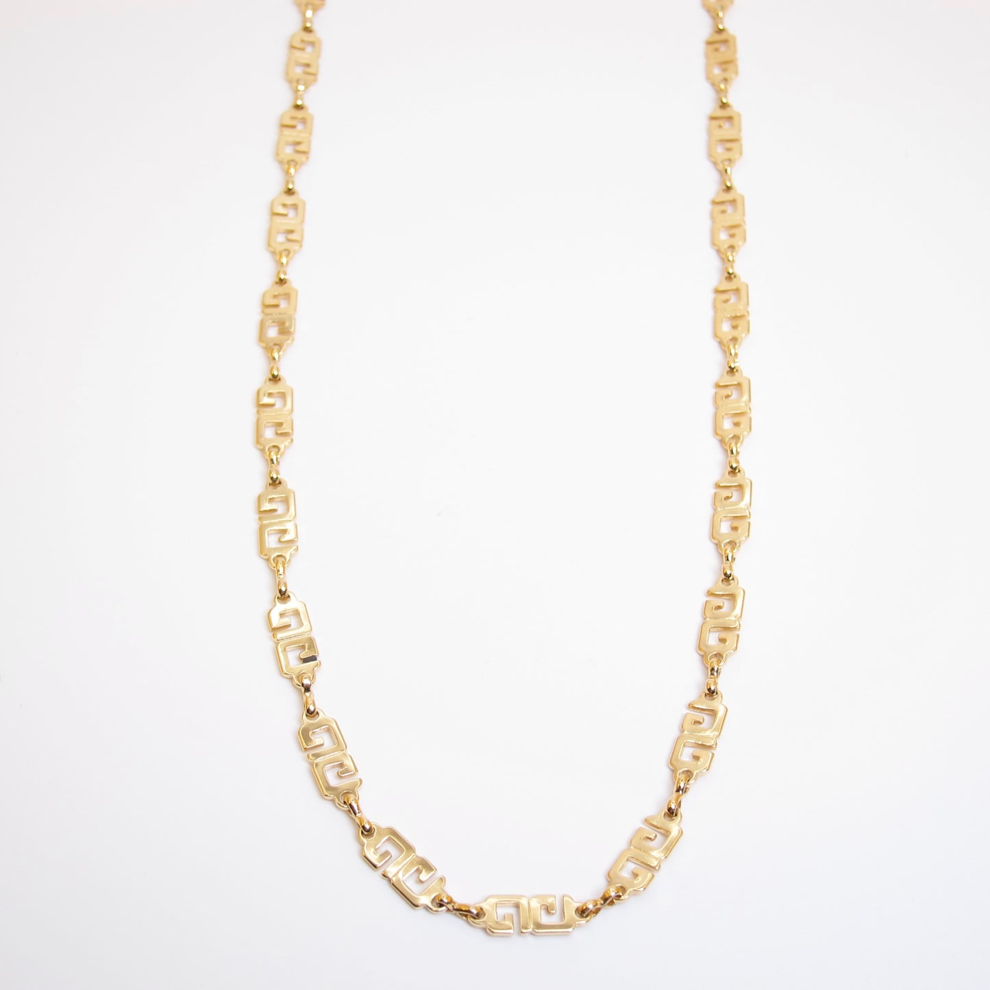 Givenchy Vintage GG Logo Golden Long Necklace