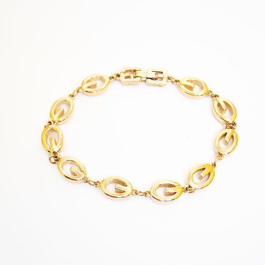 Givenchy Vintage G Logo Golden Bracelet