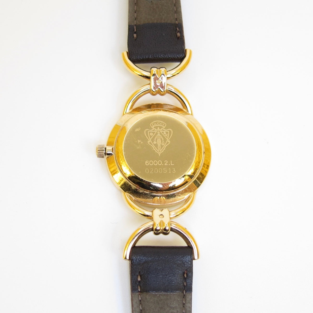 Gucci 金色白面羅馬數字石英腕錶