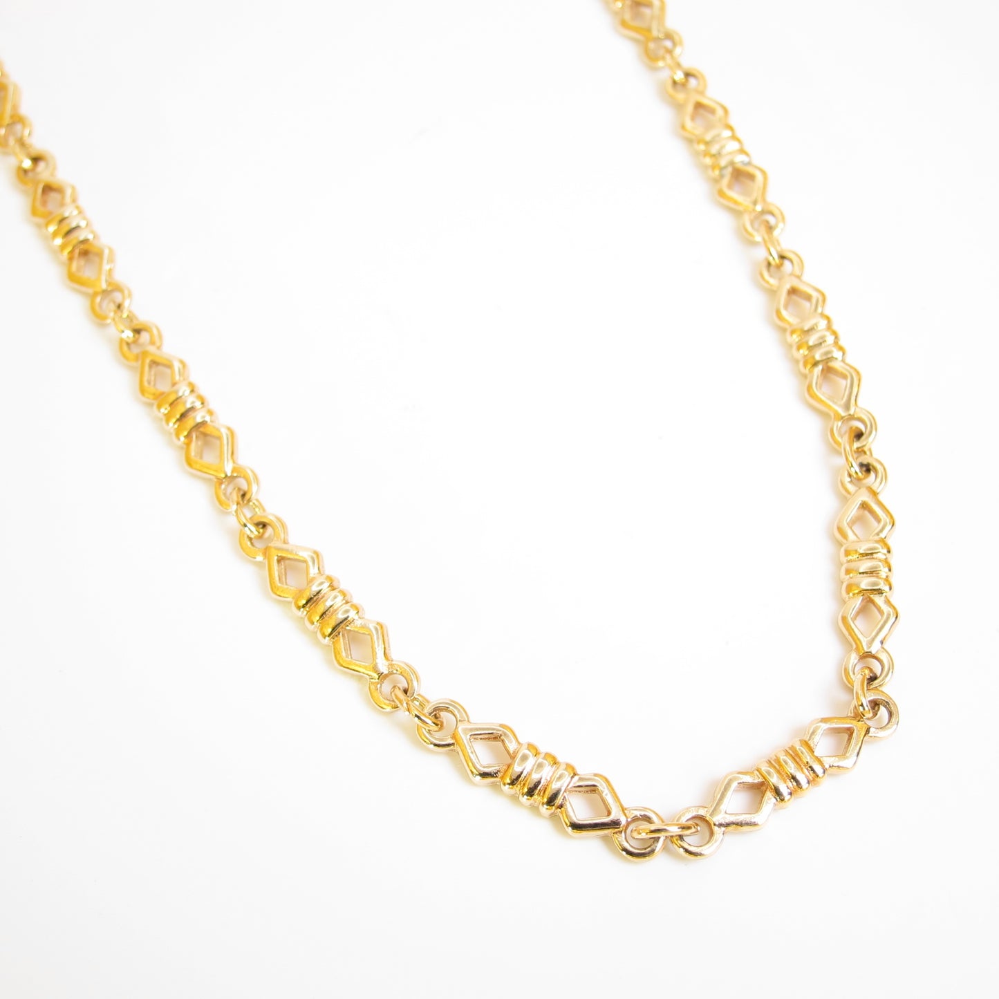 Christian Dior Vintage Stylish Golden Long Necklace